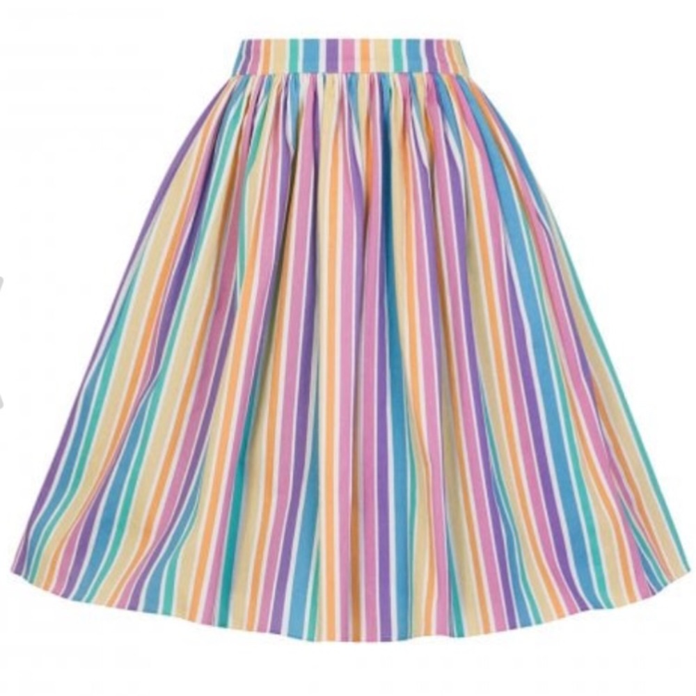 Rainbow Jasmine Skirt Collectif UK Size 8 (US 4)